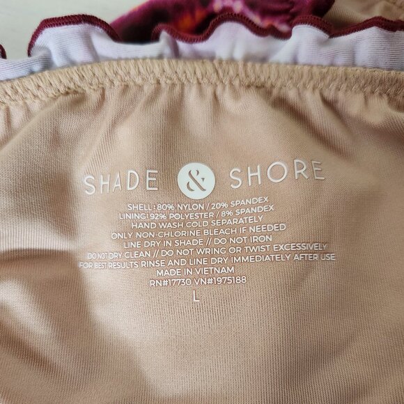 Beautiful SHADE & SHORE Fuscia Bikini Bottoms Size Large - Picture 4 of 4
